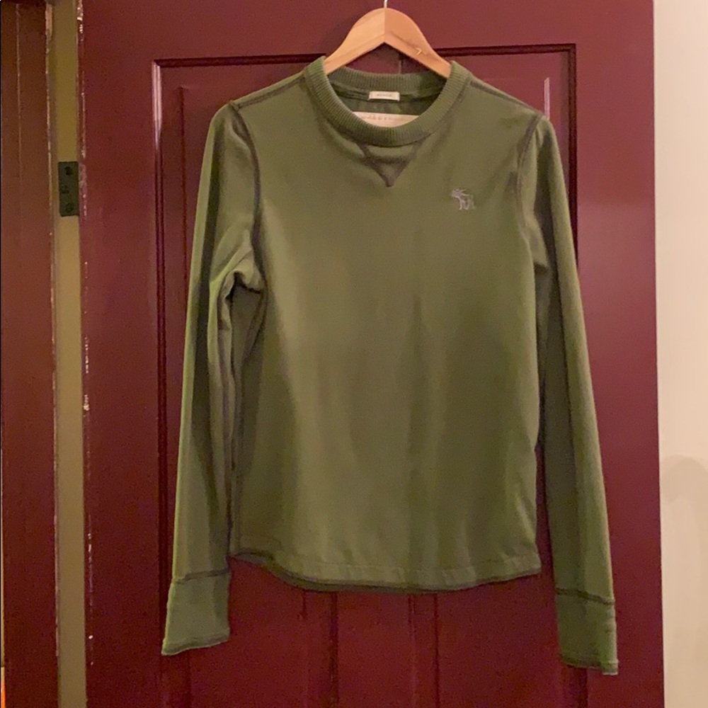 Dark green Abercrombie Fitch long sleeve shirt